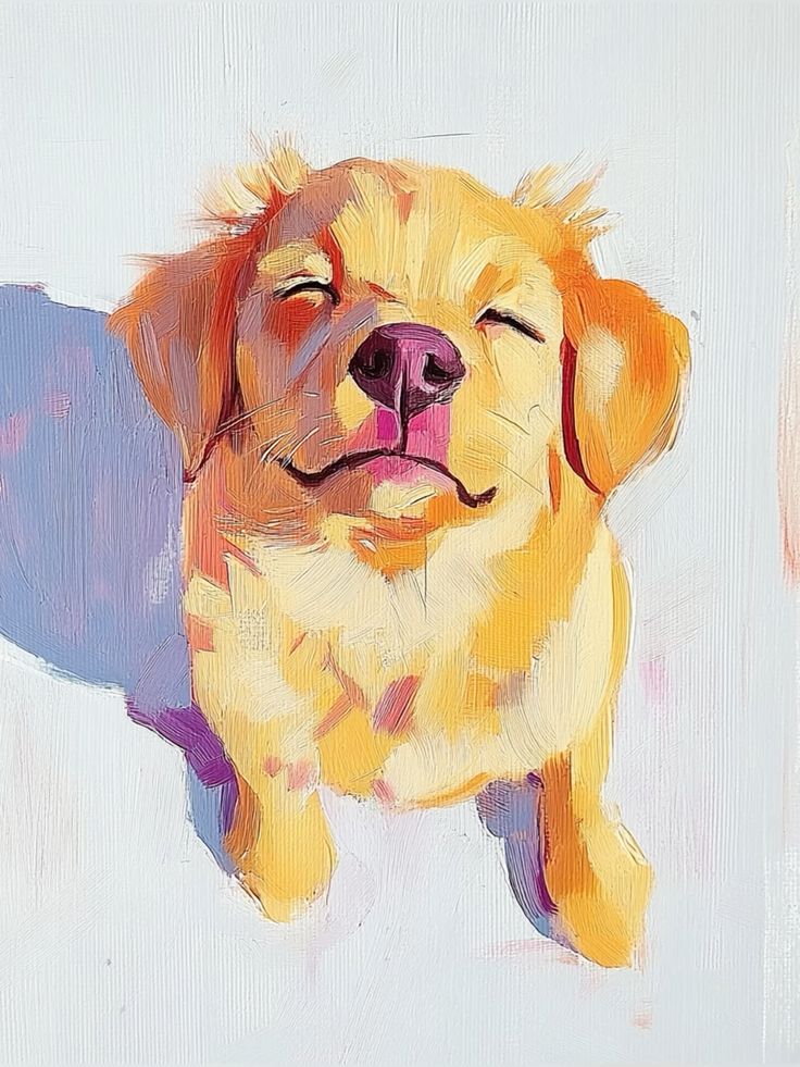 Малюнок-Гуашшю-собака-пес-цуценя-ШІ-Shekira-Art-StudioSpace