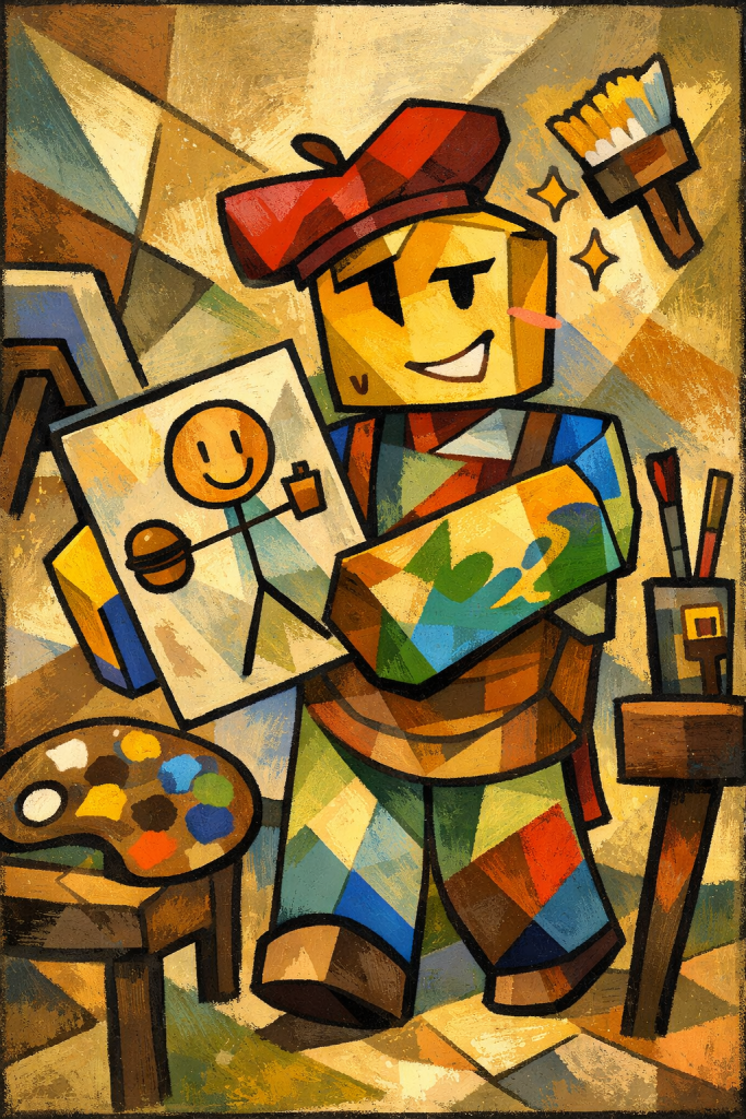 Kids Camp_Roblox painting